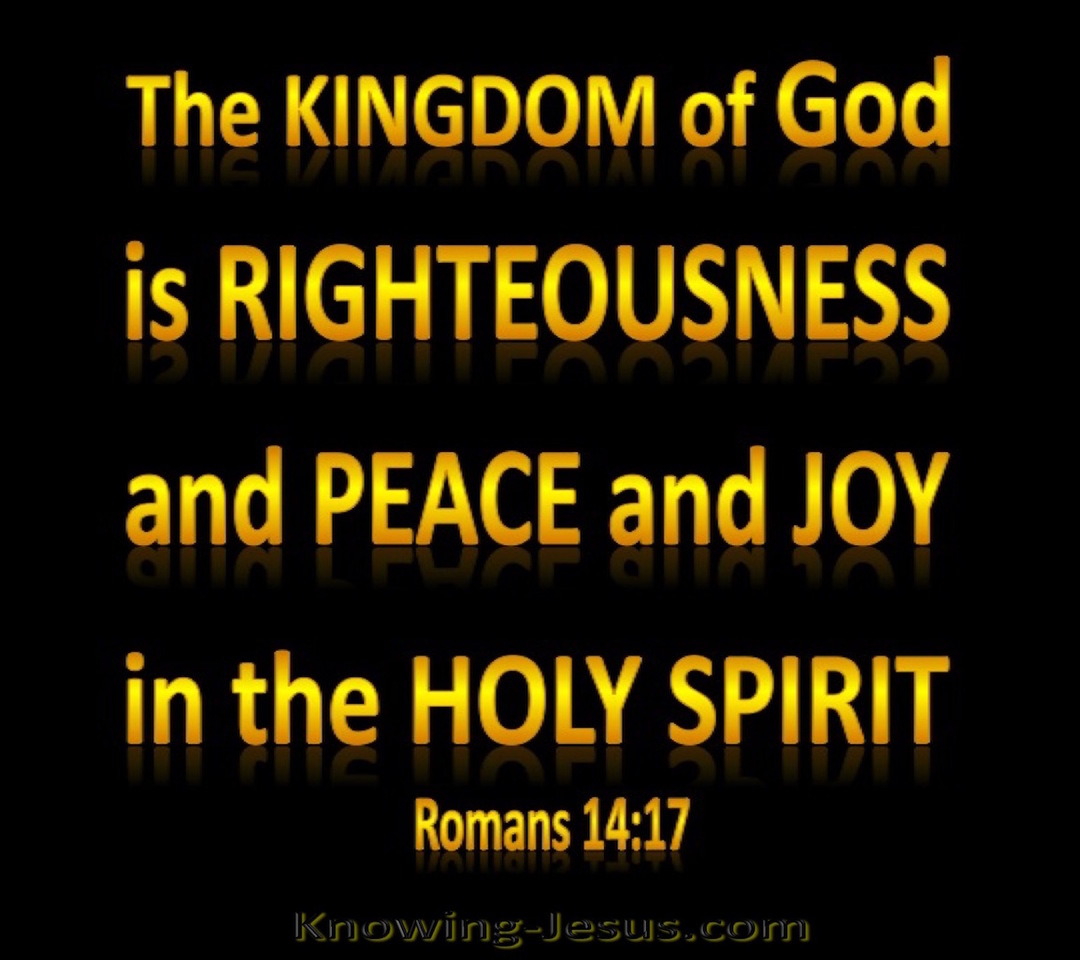 Romans 14:17 The Kingdom Of God (yellow)